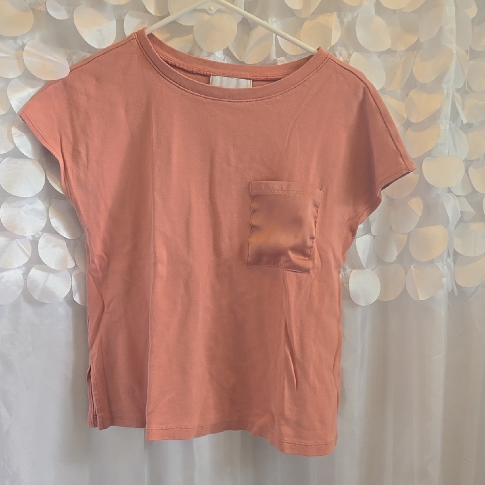 Nordstrom Pink Cap Sleeve Boxy T-Shirt